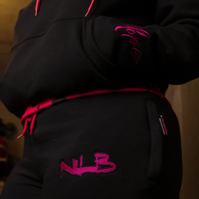 Cancer Pink & Black Sweatpants