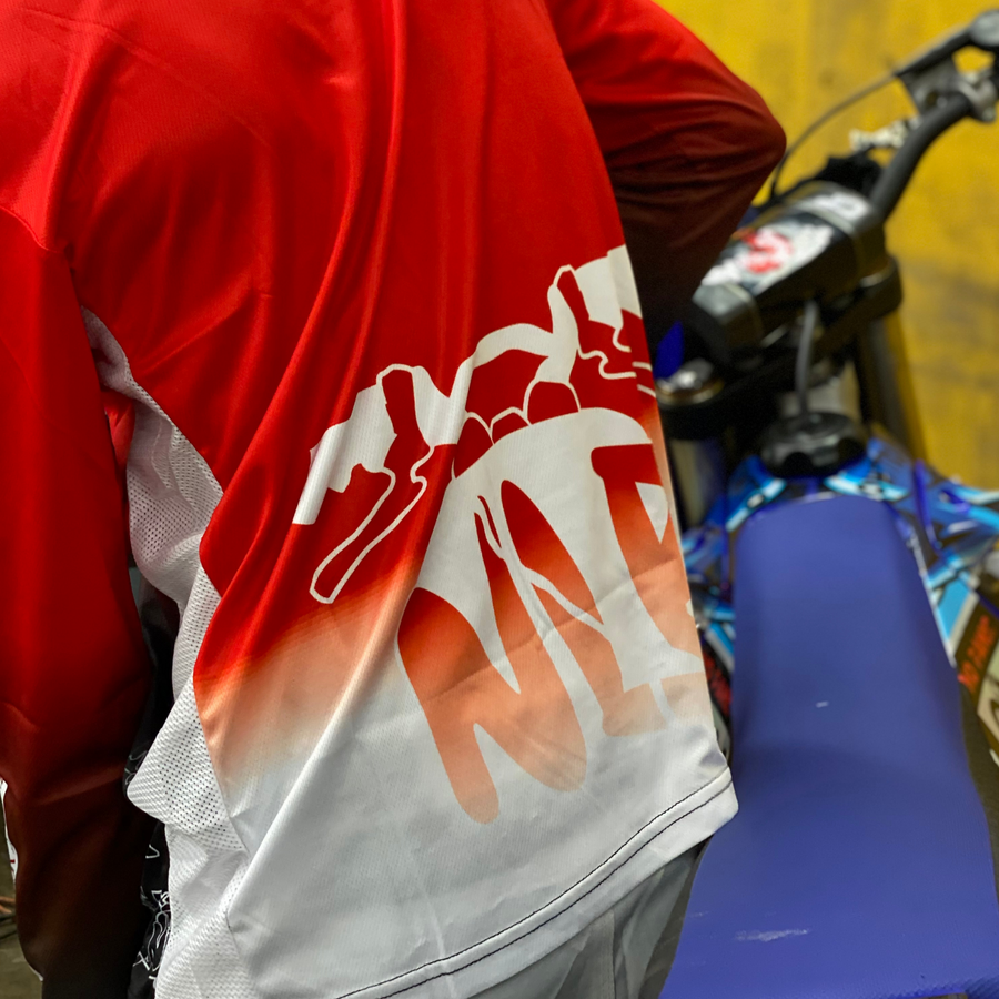 Red Mx Jersey - Never-Look-Back-nlb