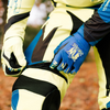 Flourescent Yellow/Blue/Black MX Gloves